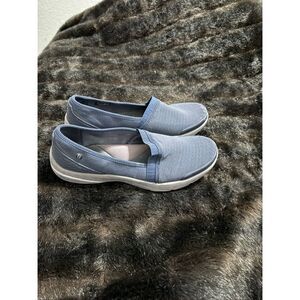 BZees Women's Lollipop Slip-On Comfort Shoes Loafers Navy Blue Size 11